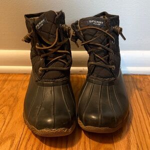 Sperry Black Duck Boots - Waterproof Winter Shoes